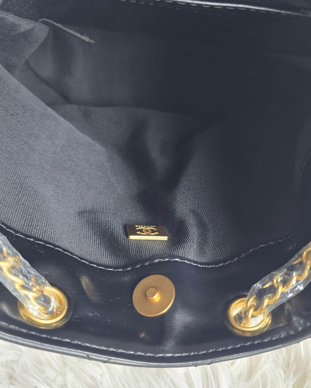 [REP 1:1] Chanel 25C Black Duma Bucket Backpack luxury Bag  For Women, Women's Bags 31cm