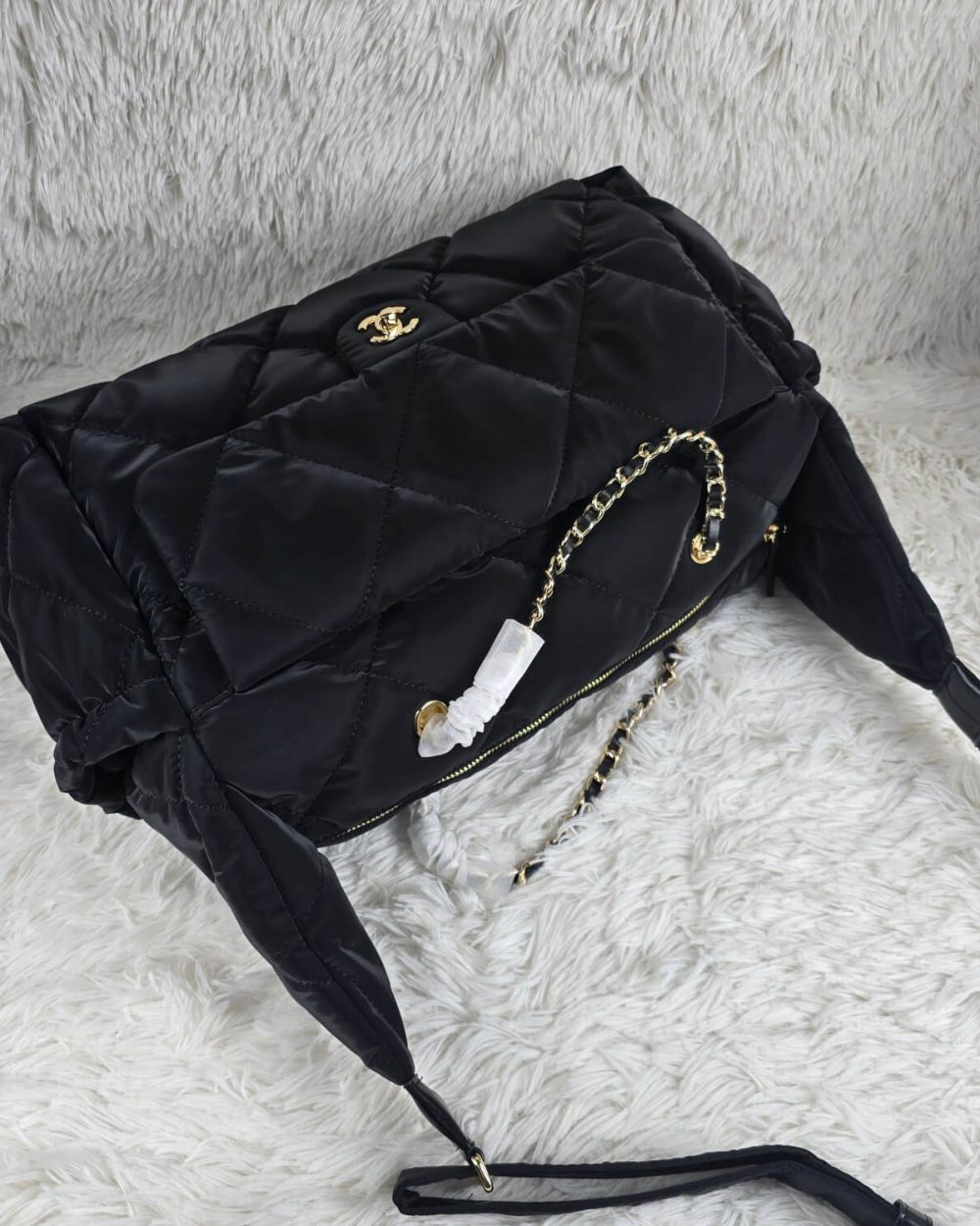 [REP 1:1] Chanel 24N Ski Series Nylon Fabric Large Flannel luxury Bag  For Women, Women's Bags 44cm