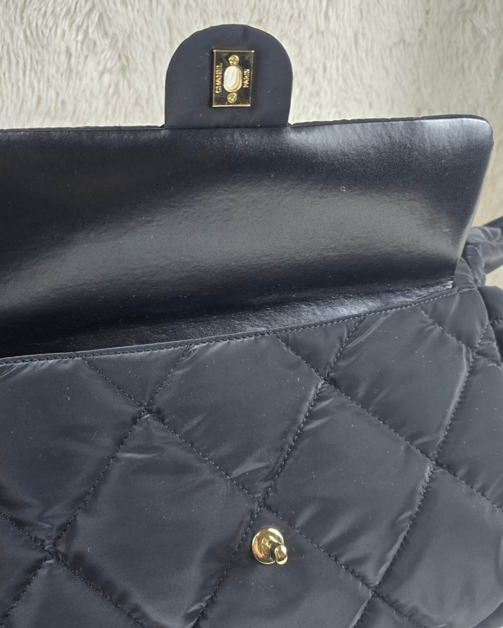 [REP 1:1] Chanel 24N Ski Series Nylon Fabric Large Flannel luxury Bag  For Women, Women's Bags 44cm