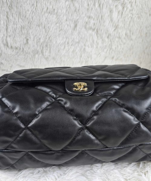[REP 1:1] Chanel 24N Ski Series Nylon Fabric Large Sheep Pattern luxury Bag  For Women, Women's Bags 44cm