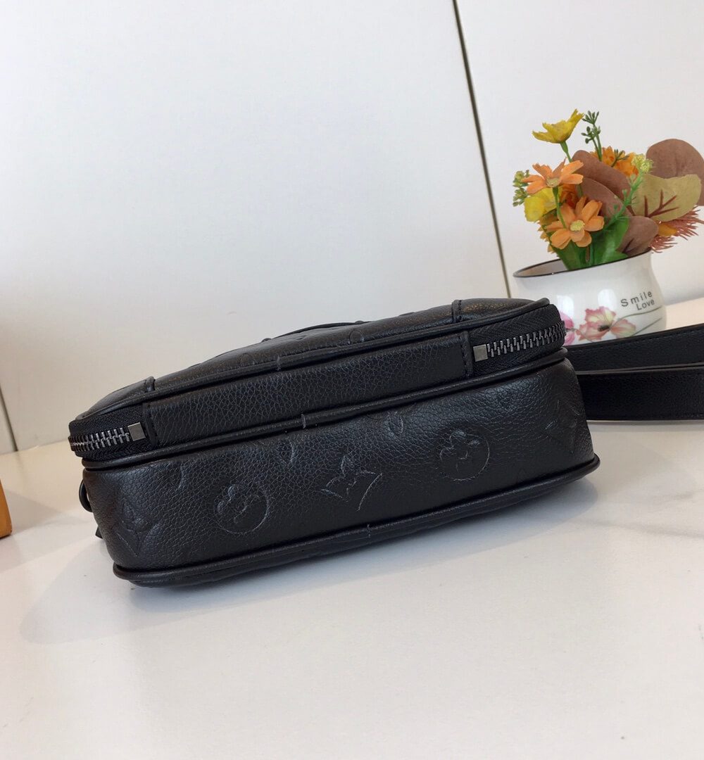 1:1 Replica Louis Vuitton LV Alpha Wearable Wallet Monogram Shadow Leather Unique Bag For Unisex M82544 - 18.5 cm