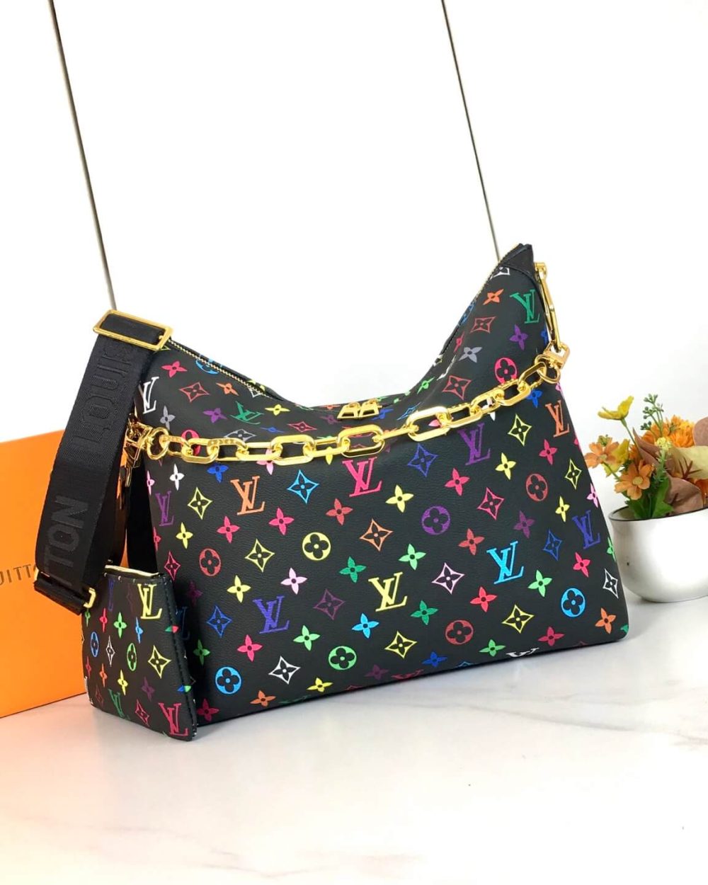 1:1 Replica Louis Vuitton LV Cosmetic Coussin shoulder 2 Luxury bag M12068 M12071 M12072 38cm