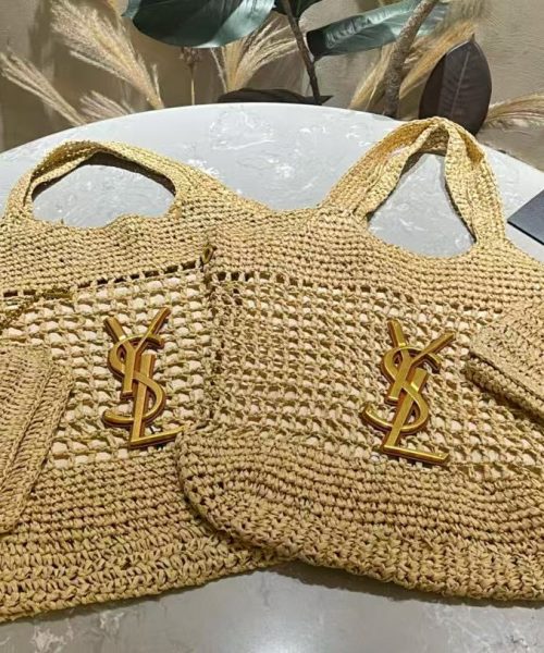 [REP 1:1] Saint Laurent icare in raffia For Women