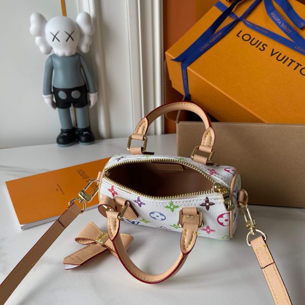 1:1 Replica Louis Vuitton LV x TM Nano Speedy Autres Toiles Monogram Luxury Bag For Women M13391 - 16cm/ 6.3in - Image 7