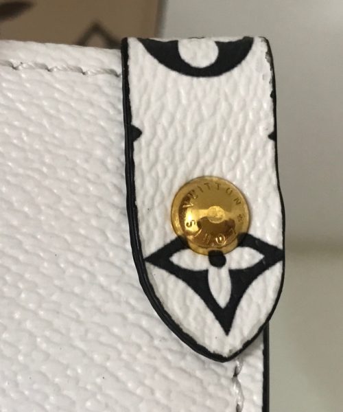 1:1 Replica Louis Vuitton MONOGRAM GIANT ONTHEGO GM WHITE KHAKI GREEN BEIGE Bag 41cm