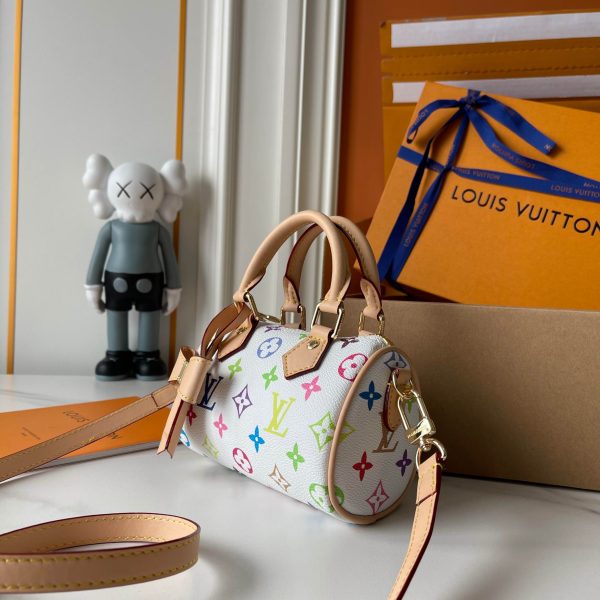 1:1 Replica Louis Vuitton LV x TM Nano Speedy Autres Toiles Monogram Luxury Bag For Women M13391 - 16cm/ 6.3in - Image 6