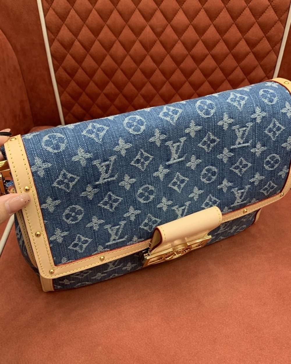 Louis Vuitton Blue Monogram Denim Dauphine Soft