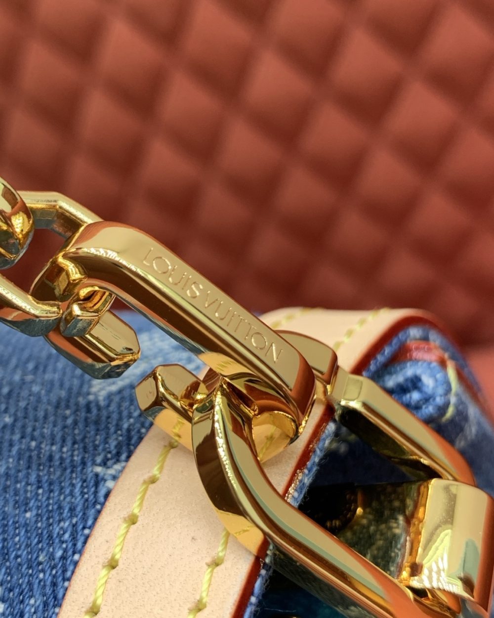 Louis Vuitton Blue Monogram Denim Dauphine Soft