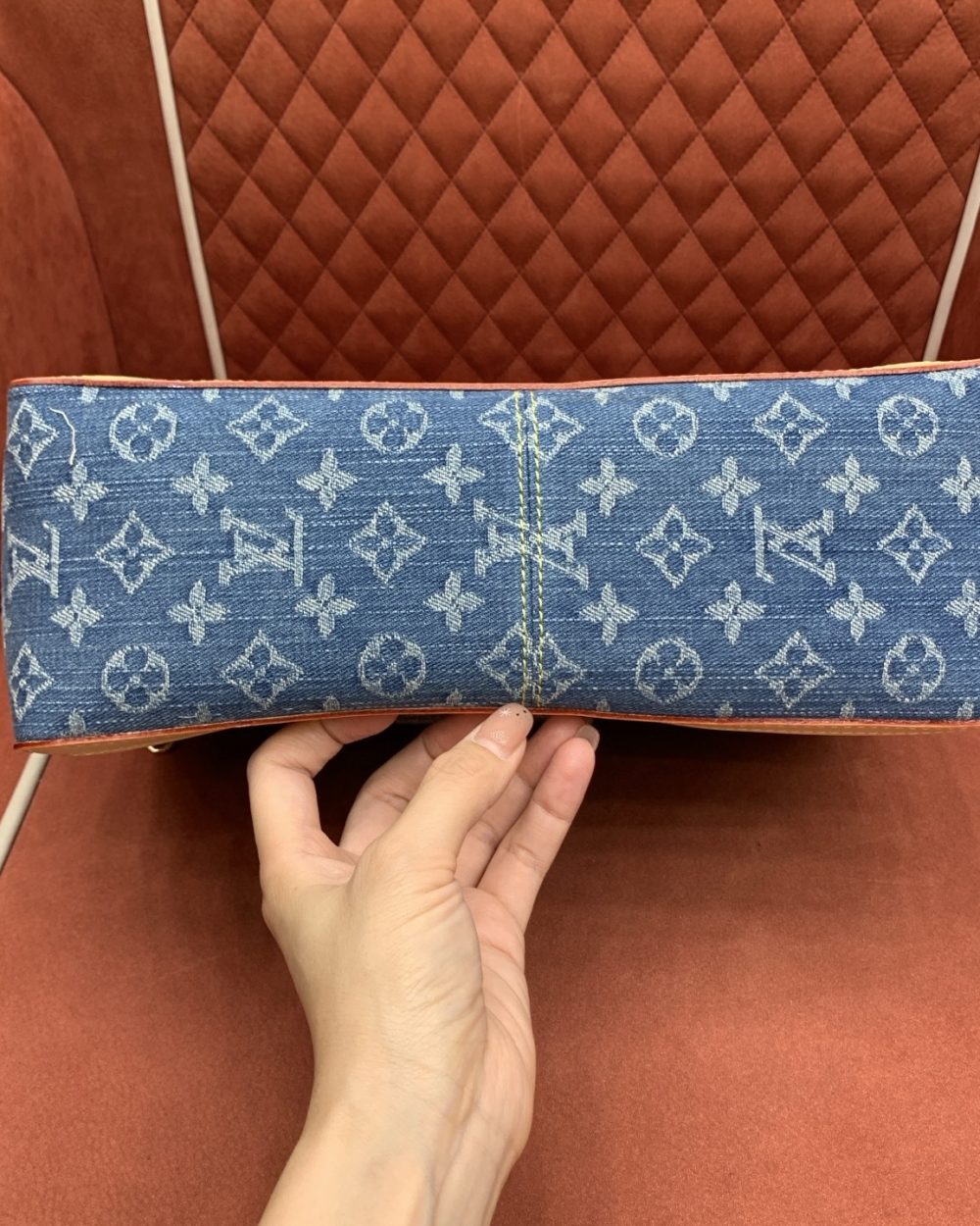 Louis Vuitton Blue Monogram Denim Dauphine Soft