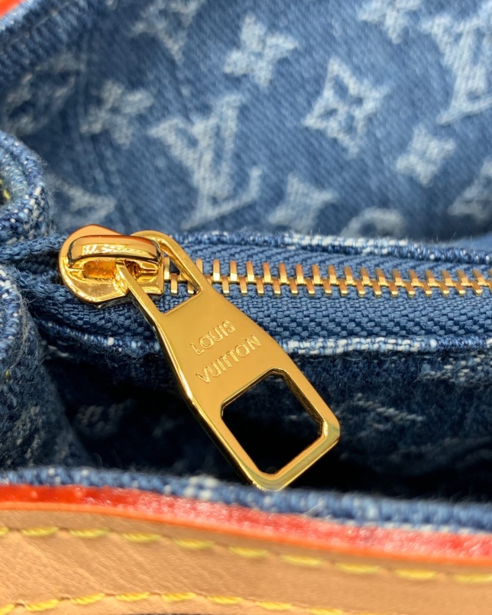Louis Vuitton Blue Monogram Denim Dauphine Soft