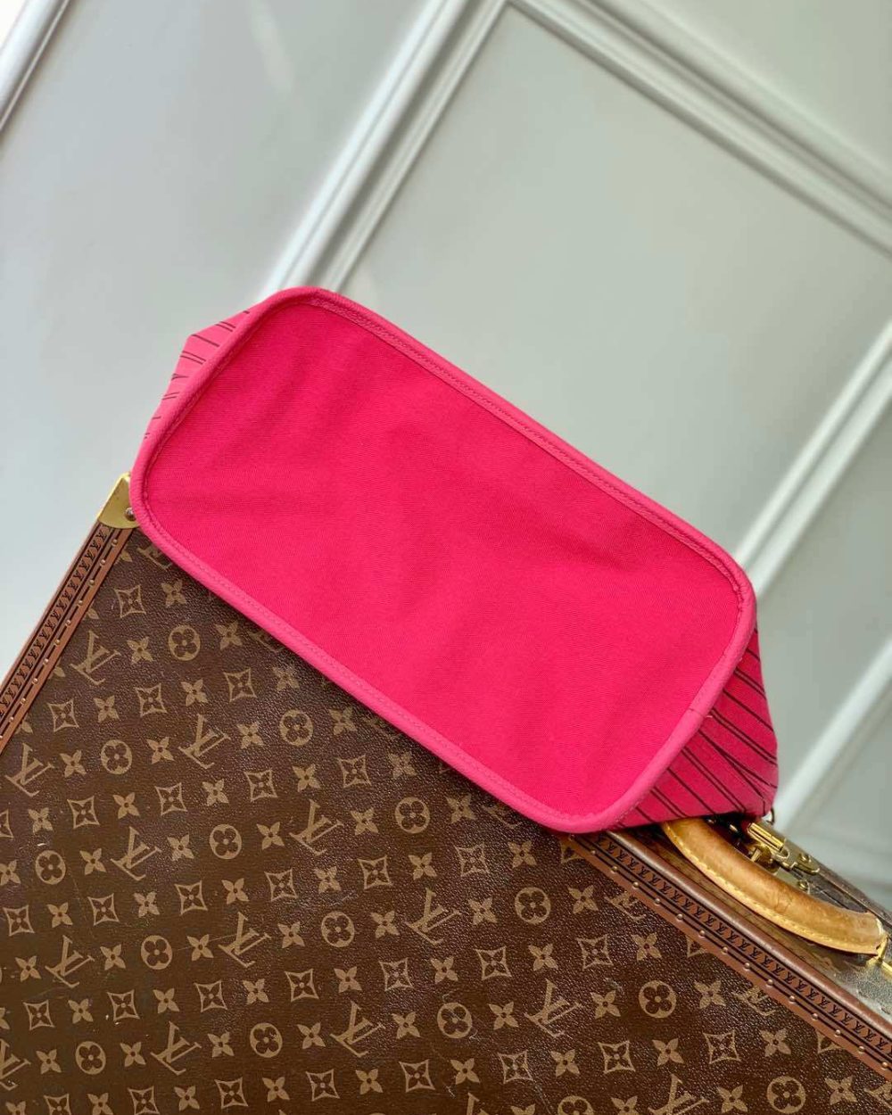 1:1 Replica Louis Vuitton LV Neverfull Bandoulière Inside Out MM Monogram Luxury Women Bag M12257 31cm/ 12.2in