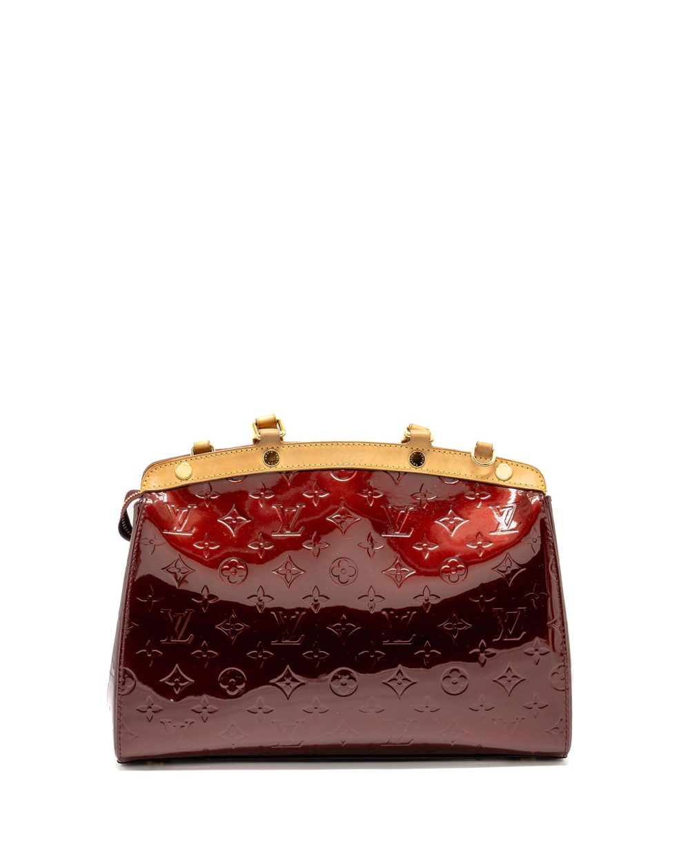 AAA Replica Louis Vuitton LV VERNIS BREA PATENT BURGUNDY AMARANTE GHW