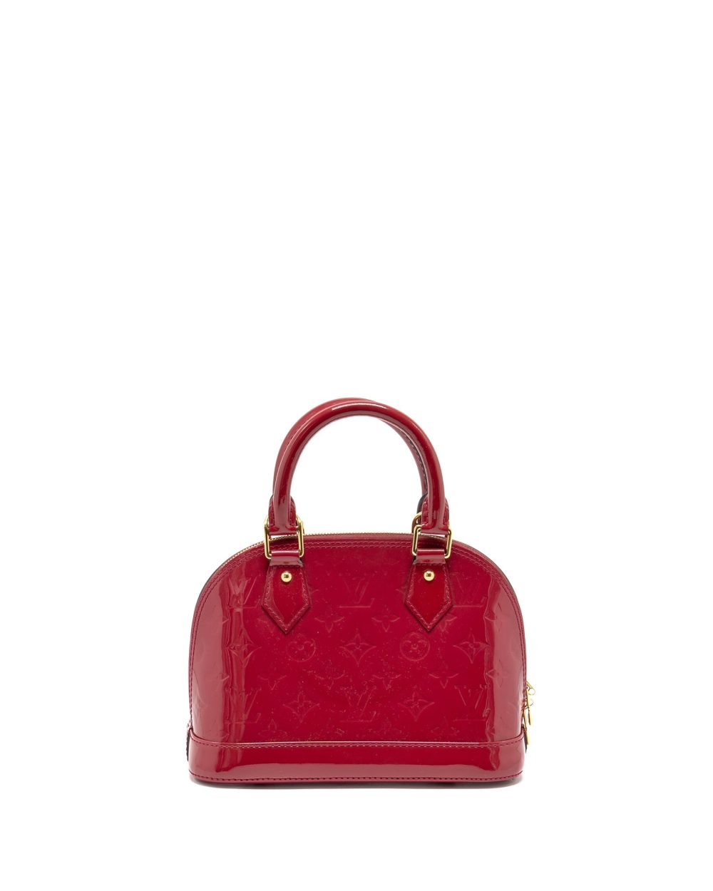 AAA Replica Louis Vuitton LV ALMA BB PATENT INDIAN ROSE GHW