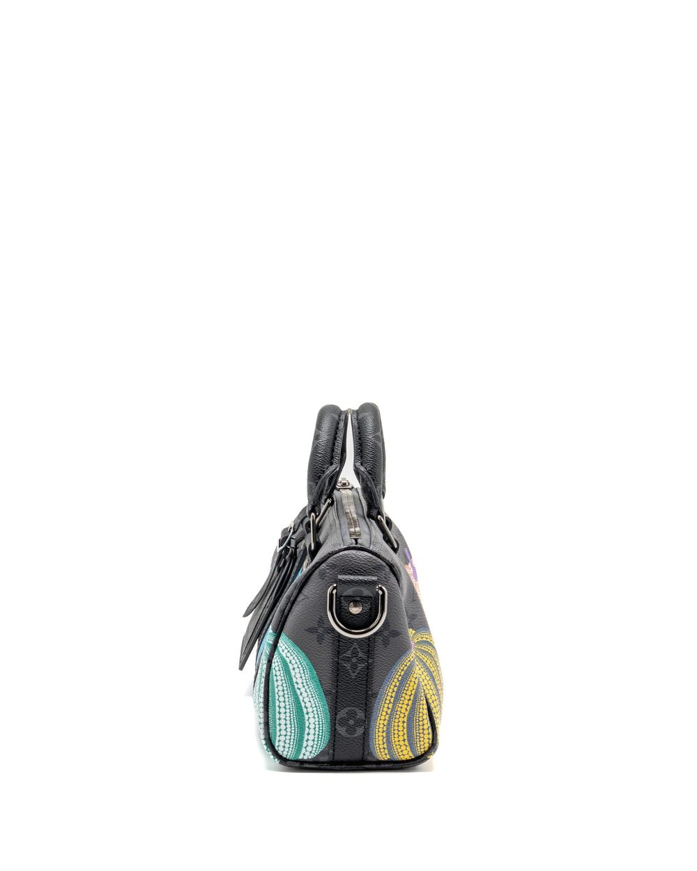 AAA Replica Louis Vuitton LV X YAYOI KUSAMA KEEPALL BANDOULIERE 25 PUMPKIN MULTICOLOURED MONOGRAM CANVAS SHW