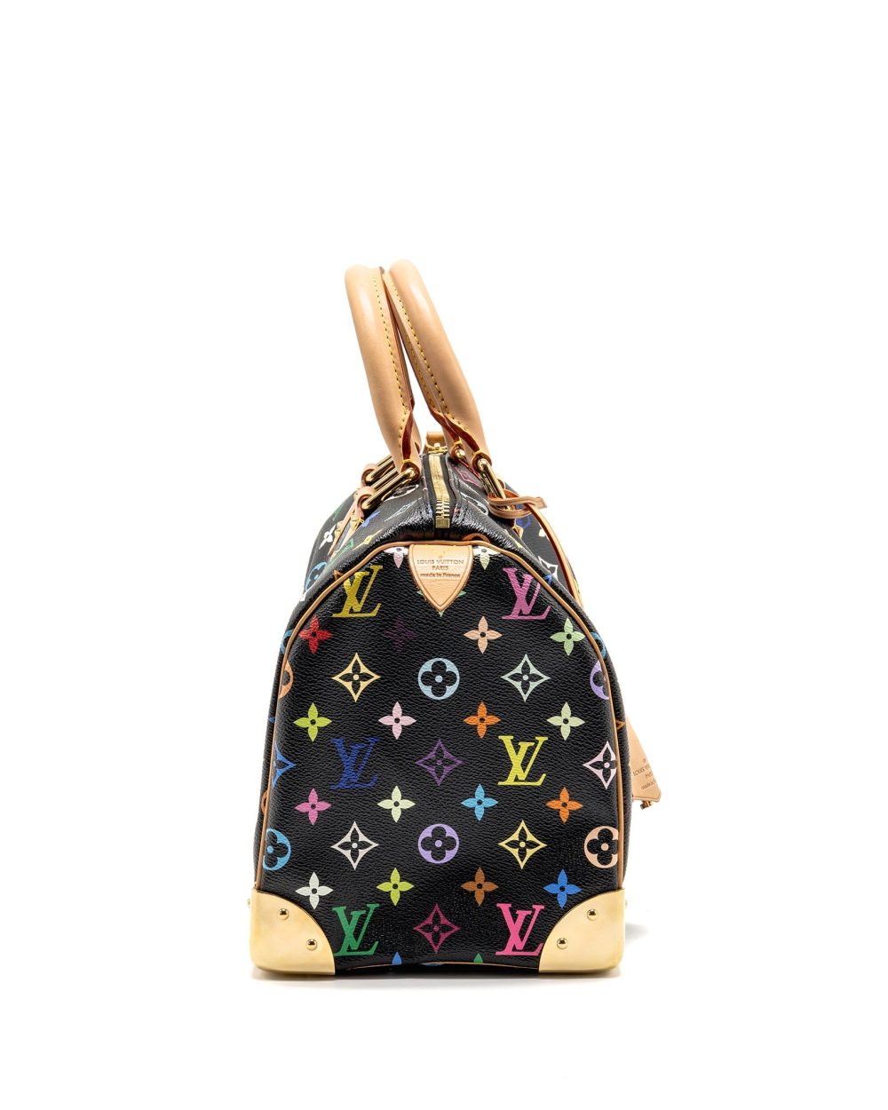AAA Replica Louis Vuitton LV X TAKASHI MURAKAMI SPEEDY 30 LIMITED EDITION MULTICOLOURED MONOGRAM CANVAS BLACK GHW