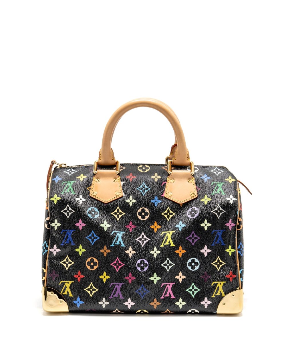 AAA Replica Louis Vuitton LV X TAKASHI MURAKAMI SPEEDY 30 LIMITED EDITION MULTICOLOURED MONOGRAM CANVAS BLACK GHW