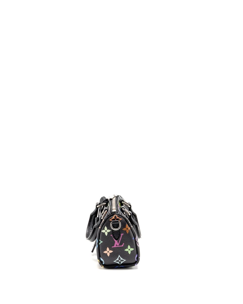 AAA Replica Louis Vuitton LV X TAKASHI MURAKAMI NANO SPEEDY MULTICOLOURED MONOGRAM CANVAS BLACK SHW