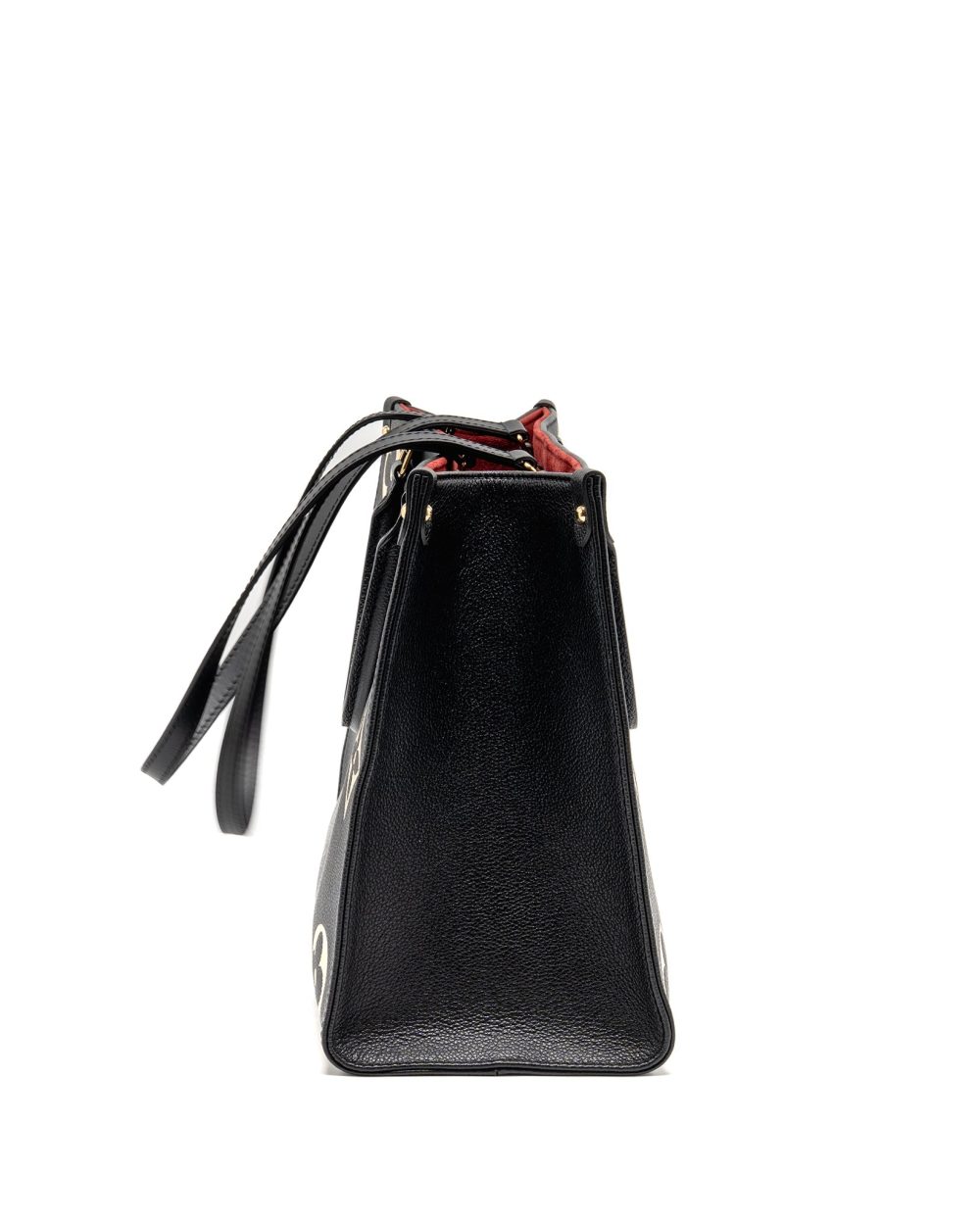AAA Replica Louis Vuitton LV ONTHEGO MM MONOGRAM EMPREINTE LEATHER BLACK/BEIGE GHW