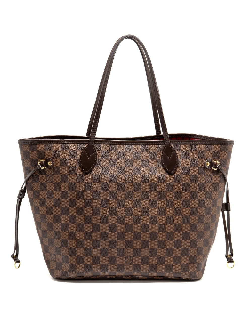 AAA Replica Louis Vuitton LV NEVERFULL MM DAMIER EBENE CANVAS GHW