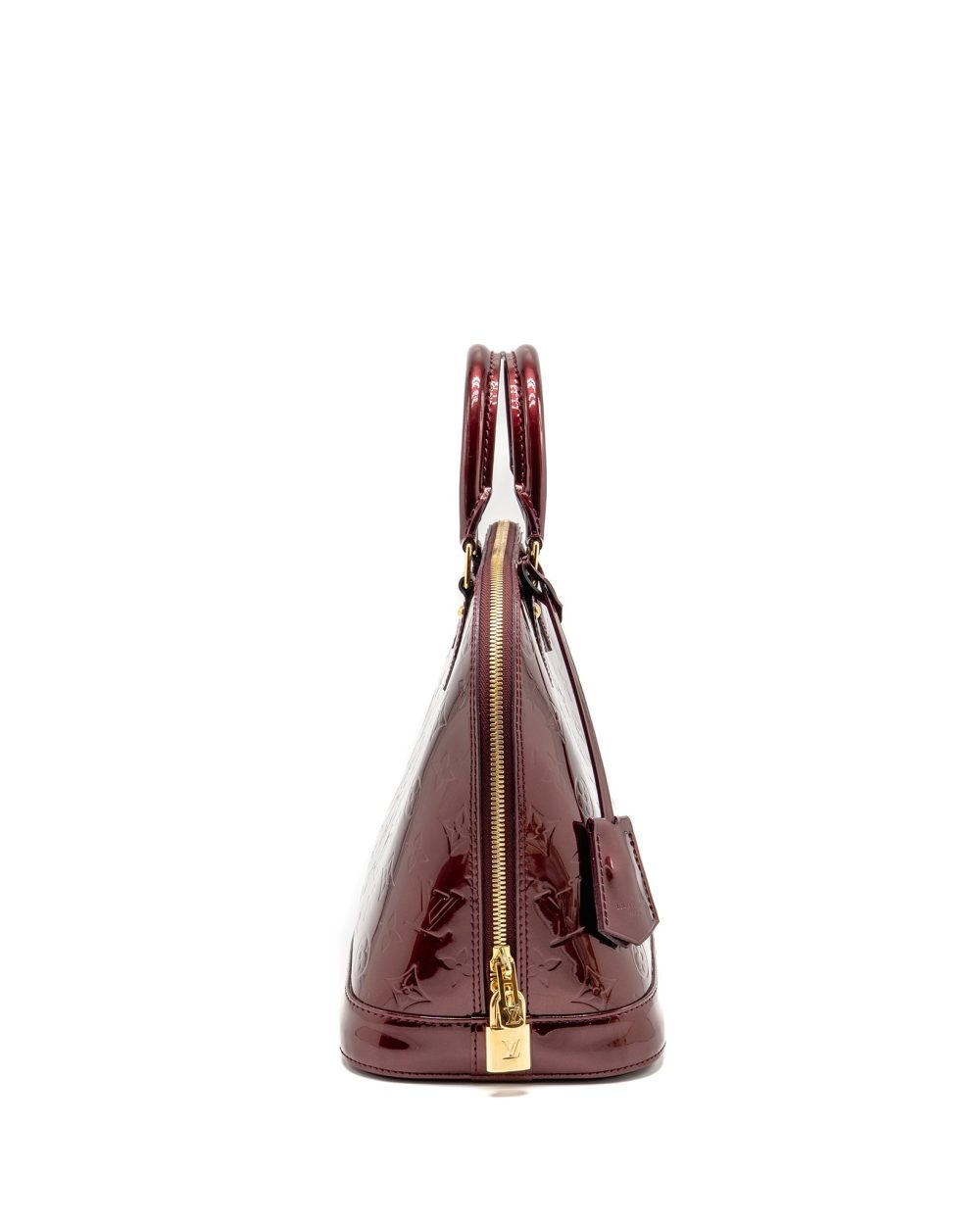 AAA Replica Louis Vuitton LV ALMA PM PATENT LEATHER AMARANTE GHW