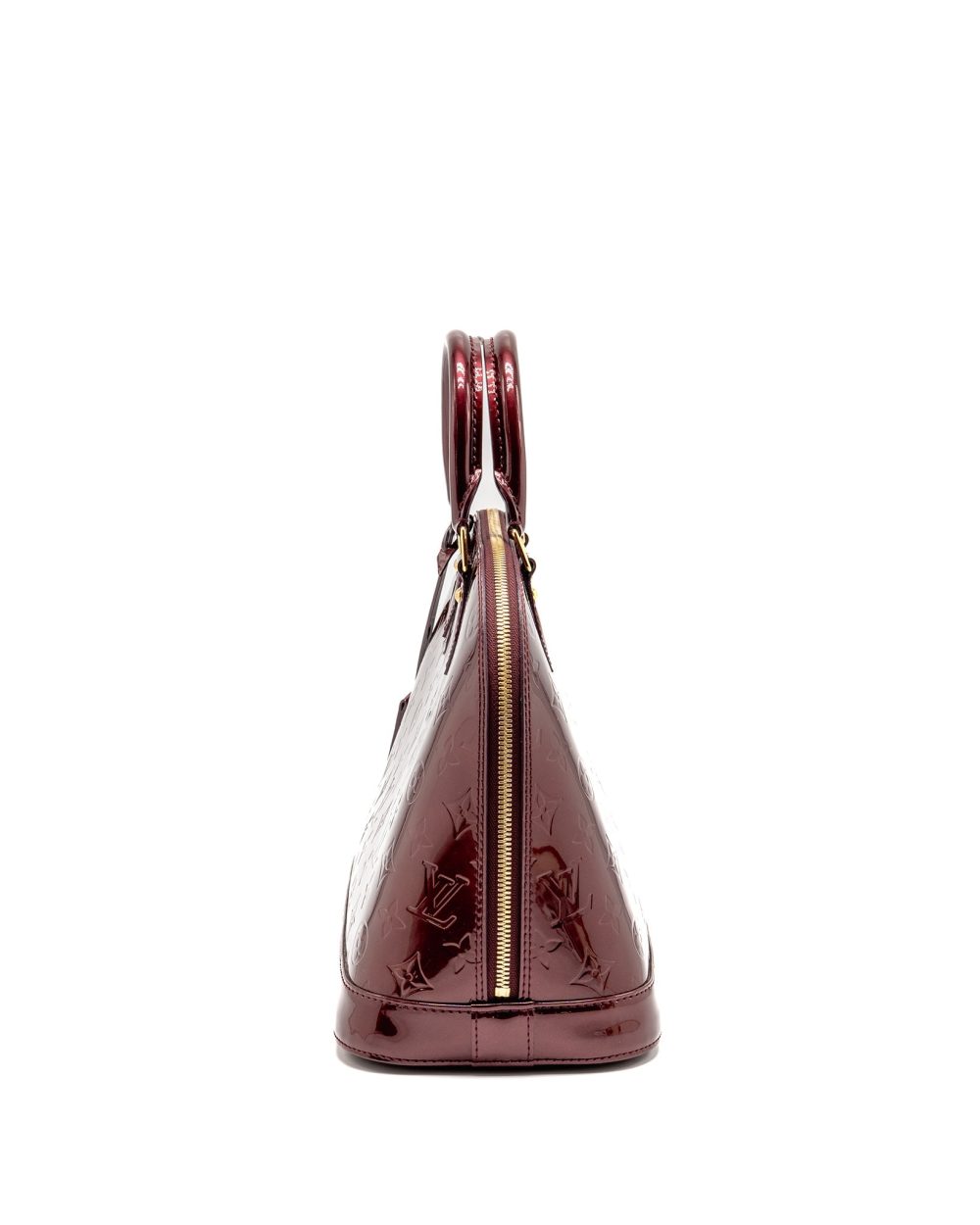 AAA Replica Louis Vuitton LV ALMA PM PATENT LEATHER AMARANTE GHW