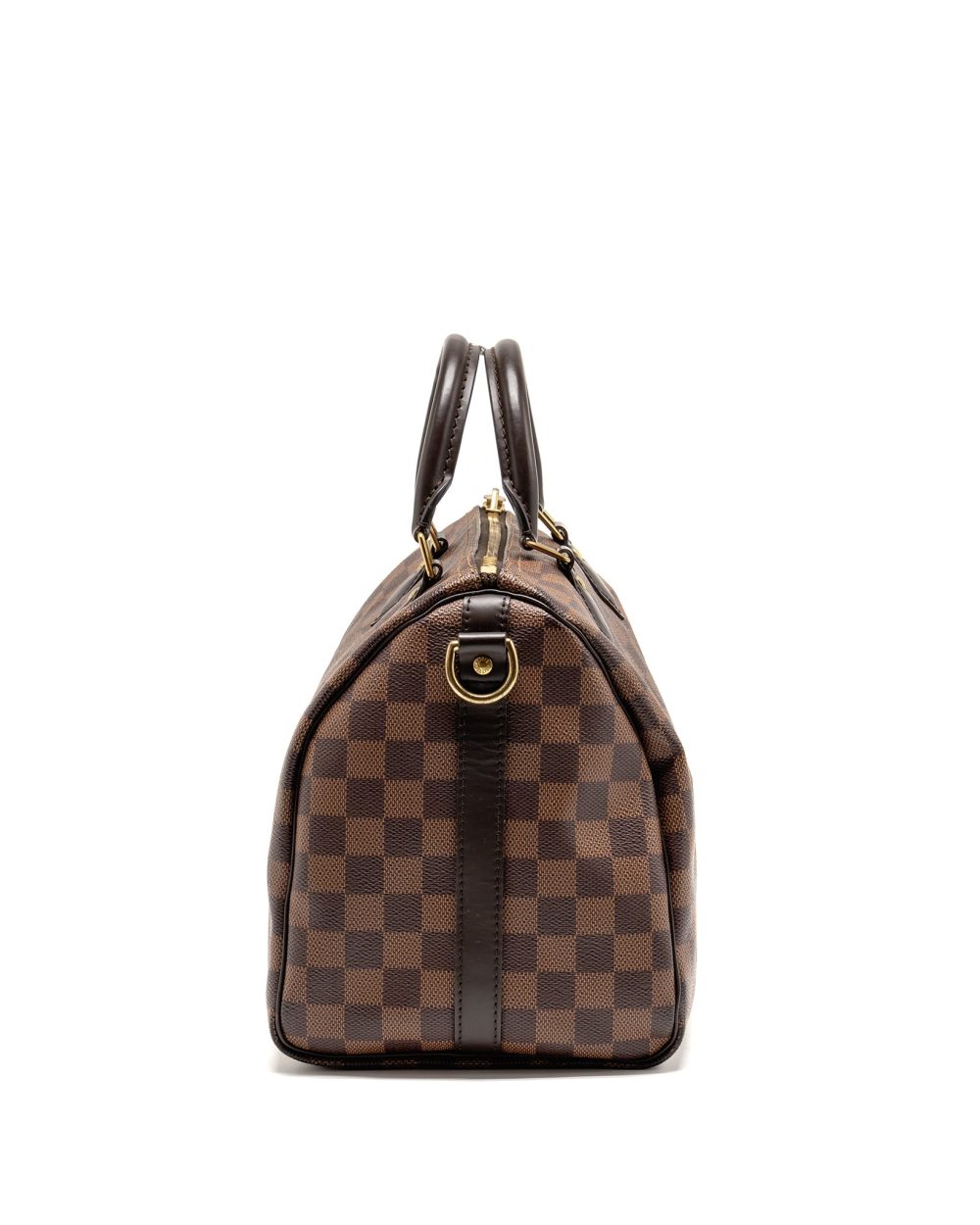 AAA Replica Louis Vuitton LV SPEEDY BANDOULIERE 30 DAMIER EBENE CANVAS GHW