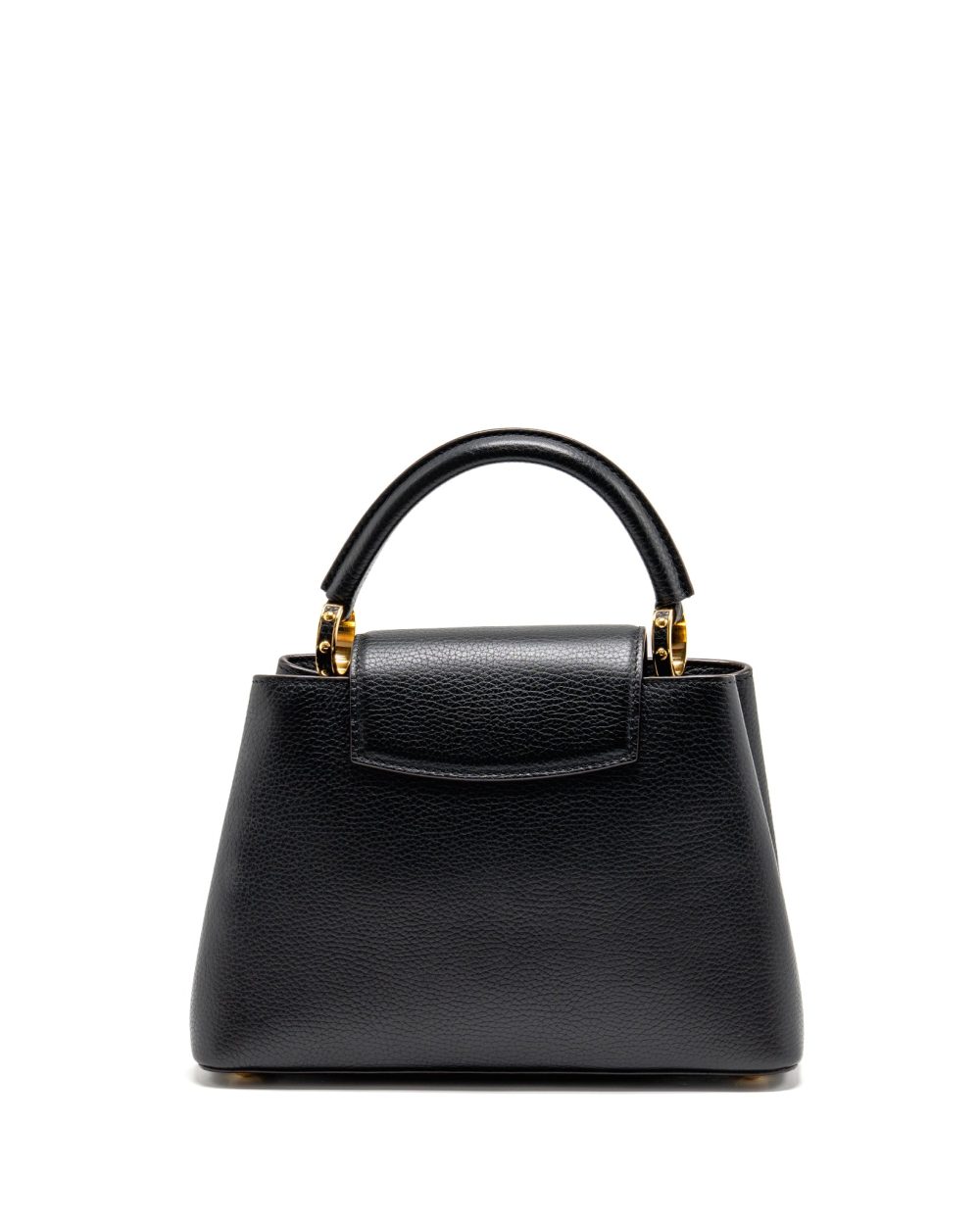 AAA Replica Louis Vuitton LV CAPUCINES BB CALFSKIN BLACK GHW