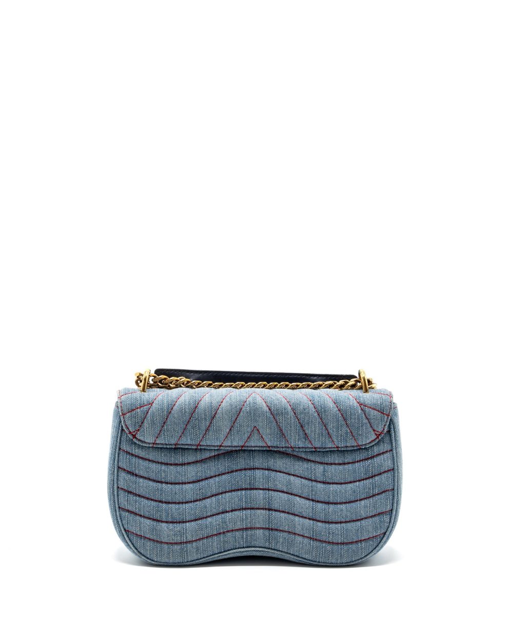AAA Replica Louis Vuitton LV NEW WAVE FLAP CHAIN BAG LIMITED EDITION DENIM BLUE/ MULTICOLOR GHW