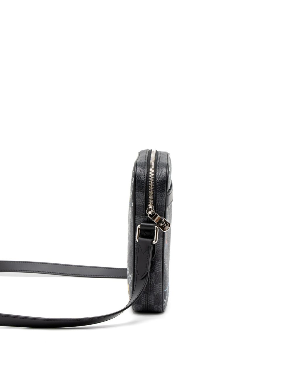 AAA Replica Louis Vuitton LV GRAPHITE MAP DANUBE PM CROSSBODY BAG DAMIER CANVAS / MULTICOLOR SHW