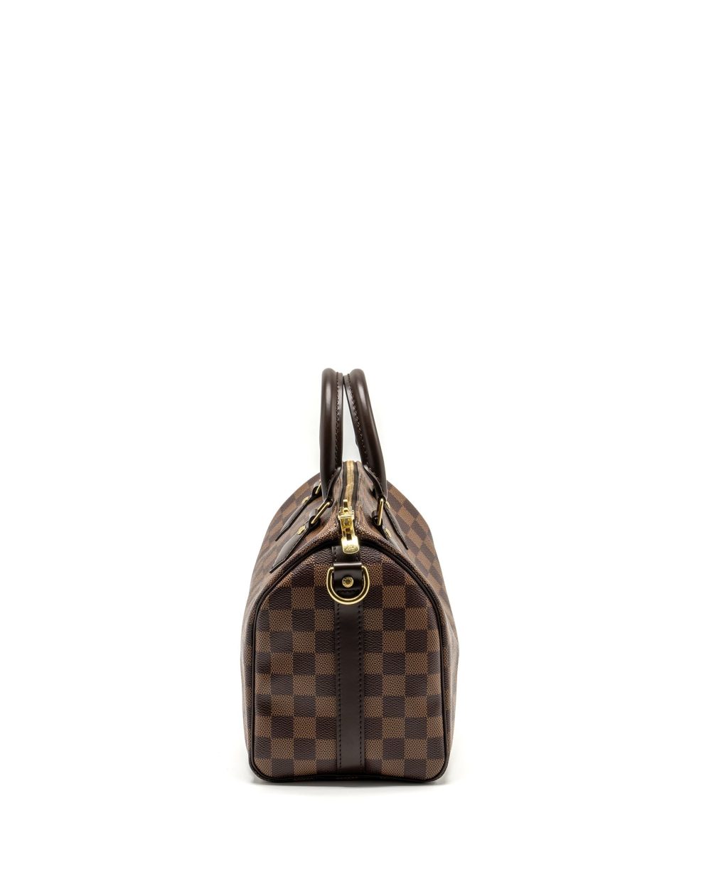 AAA Replica Louis Vuitton LV SPEEDY BANDOULIERE 25 DAMIER EBENE CANVAS GHW