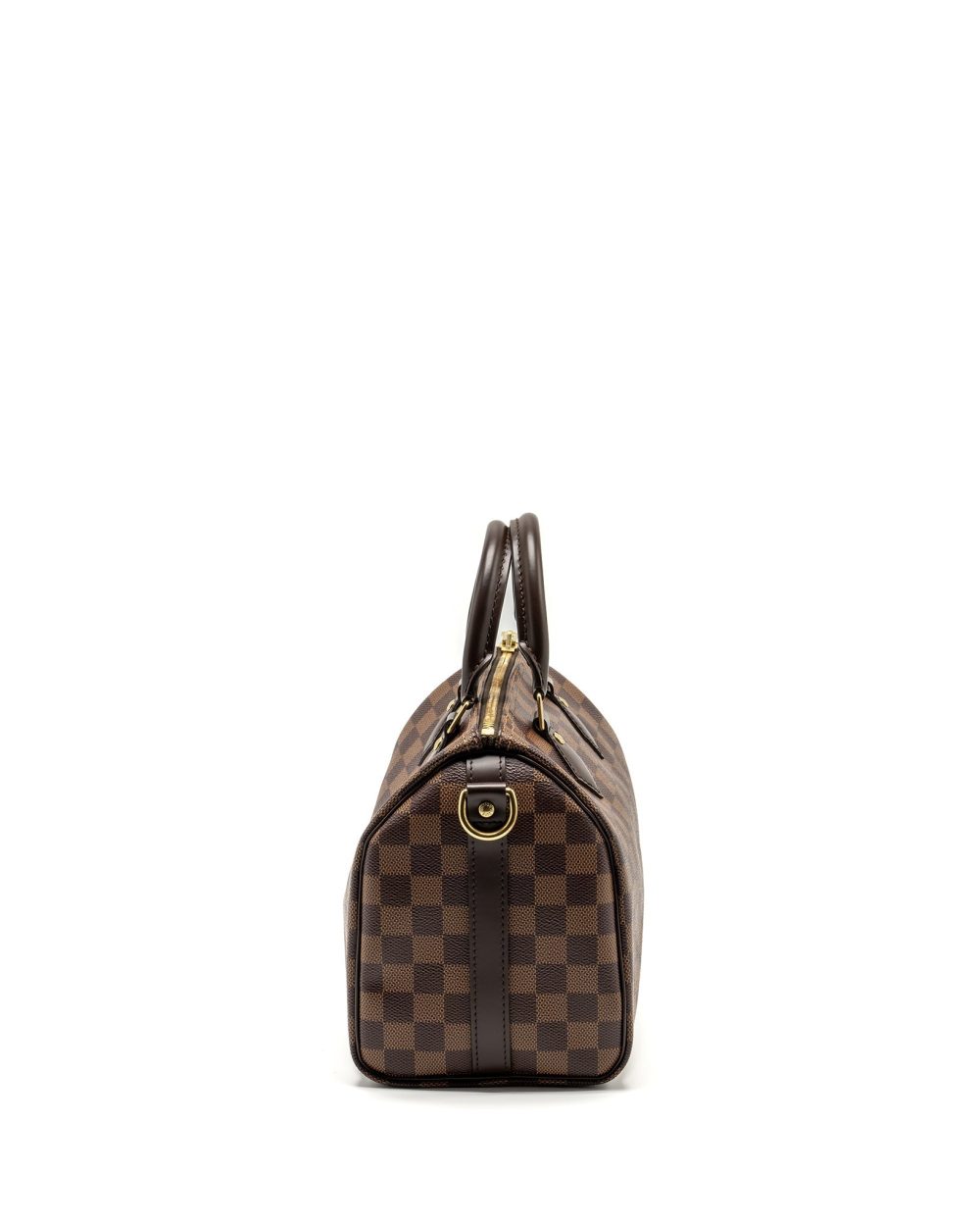 AAA Replica Louis Vuitton LV SPEEDY BANDOULIERE 25 DAMIER EBENE CANVAS GHW