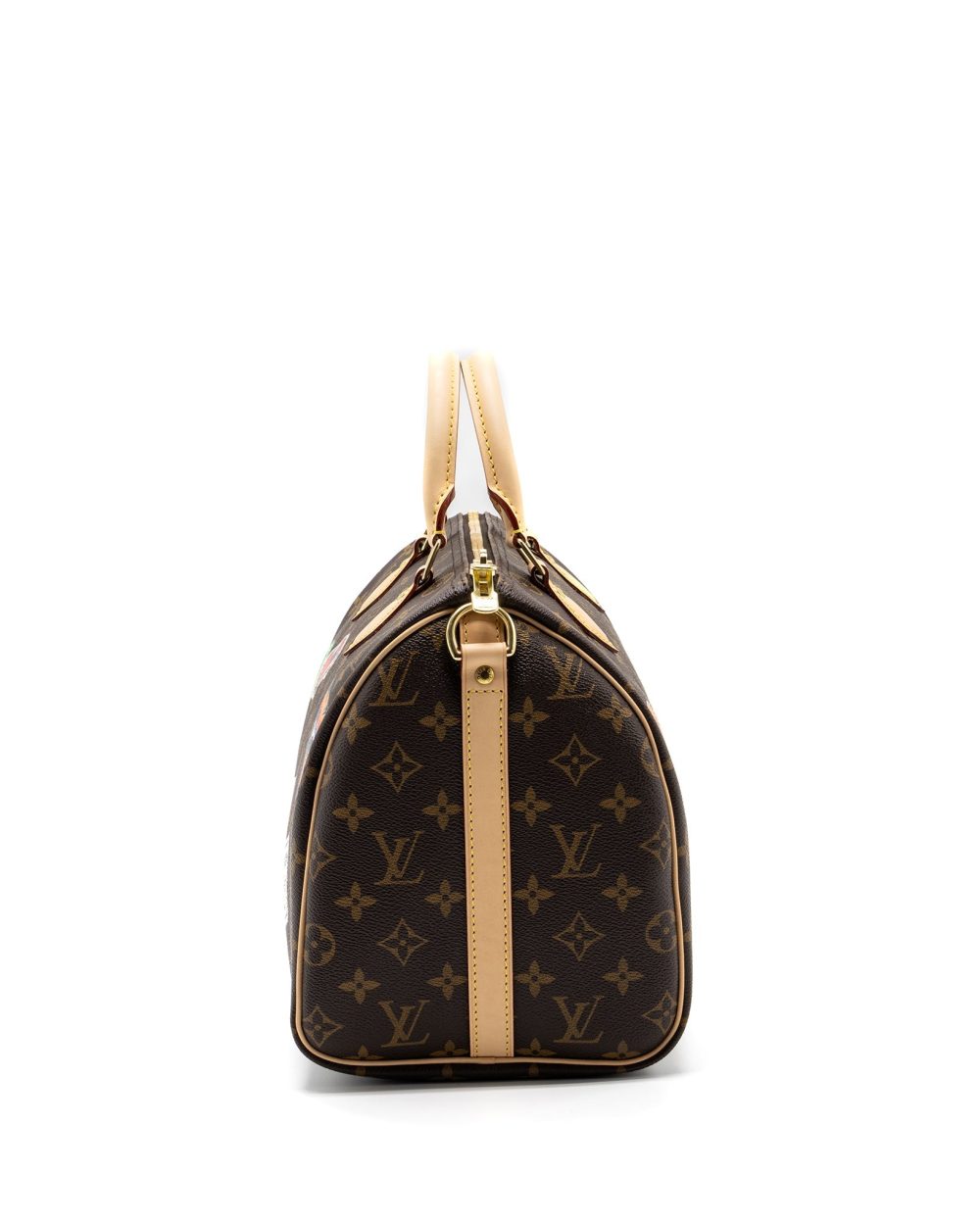 AAA Replica Louis Vuitton LV SPEEDY BANDOULIERE 30 MY LV WORLD TOUR MONOGRAM CANVAS GHW