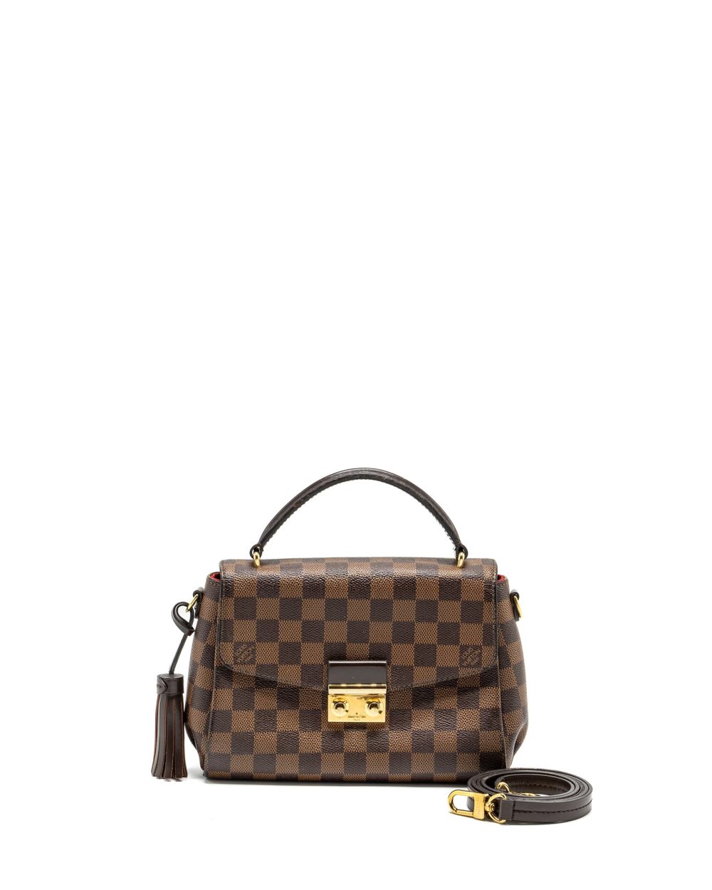 AAA Replica Louis Vuitton LV CROISETTE DAMIER EBENE GHW
