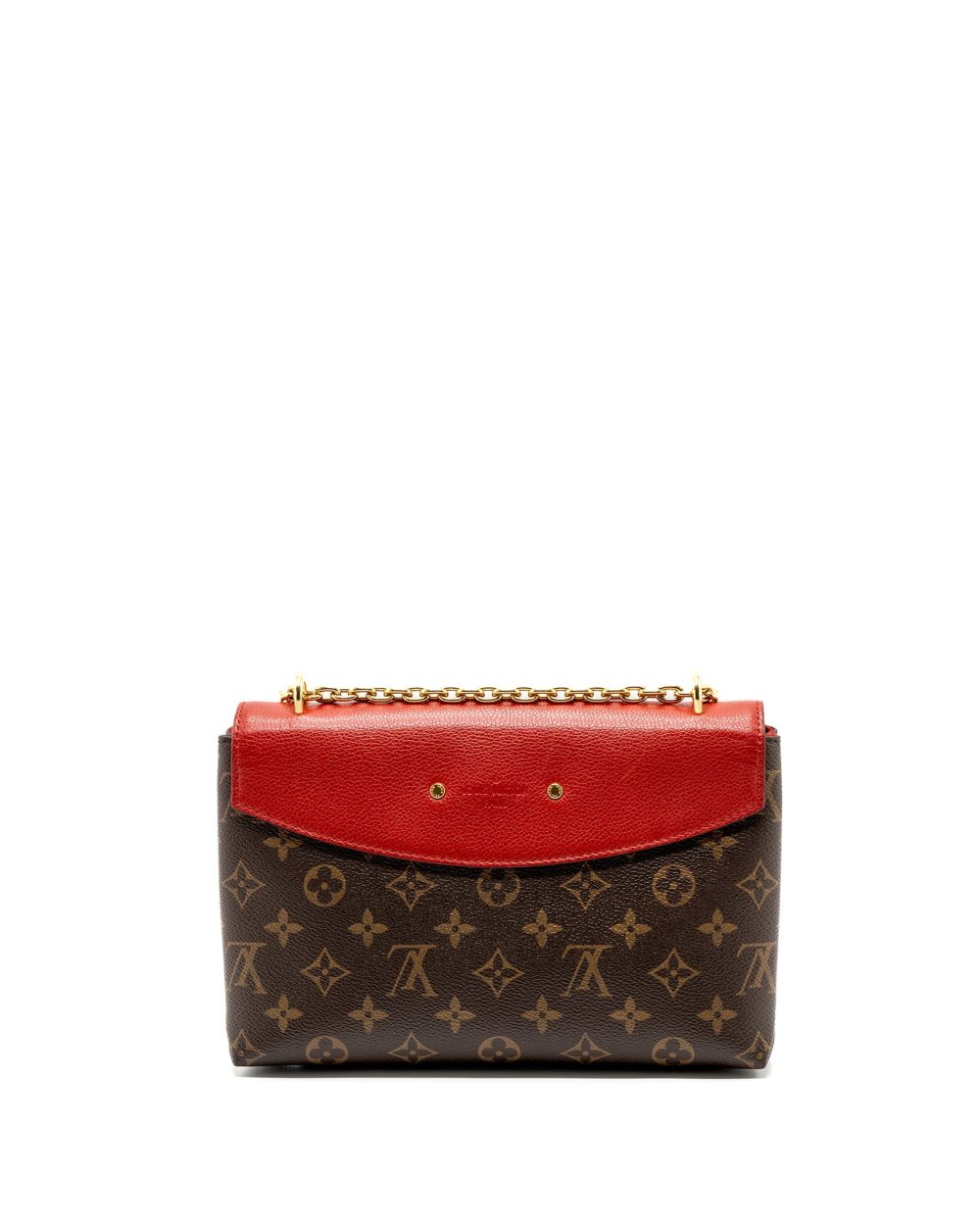 AAA Replica Louis Vuitton LV PALLAS CHAIN BAG MONOGRAM CANVAS/ LEATHER CERISE GHW