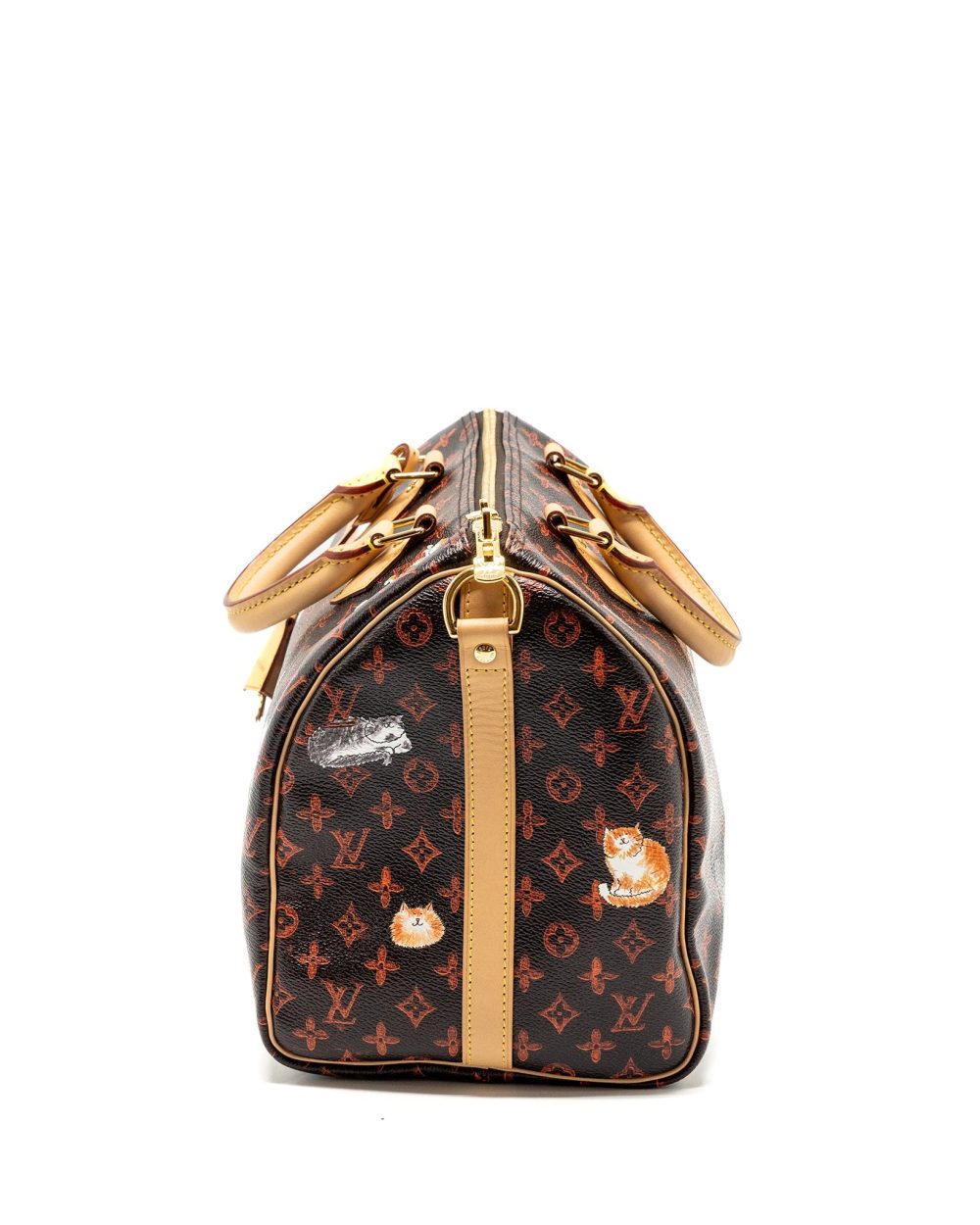 AAA Replica Louis Vuitton LV SPEEDY BANDOULIERE 30 CATOGRAM LIMITED EDITION CANVAS GHW