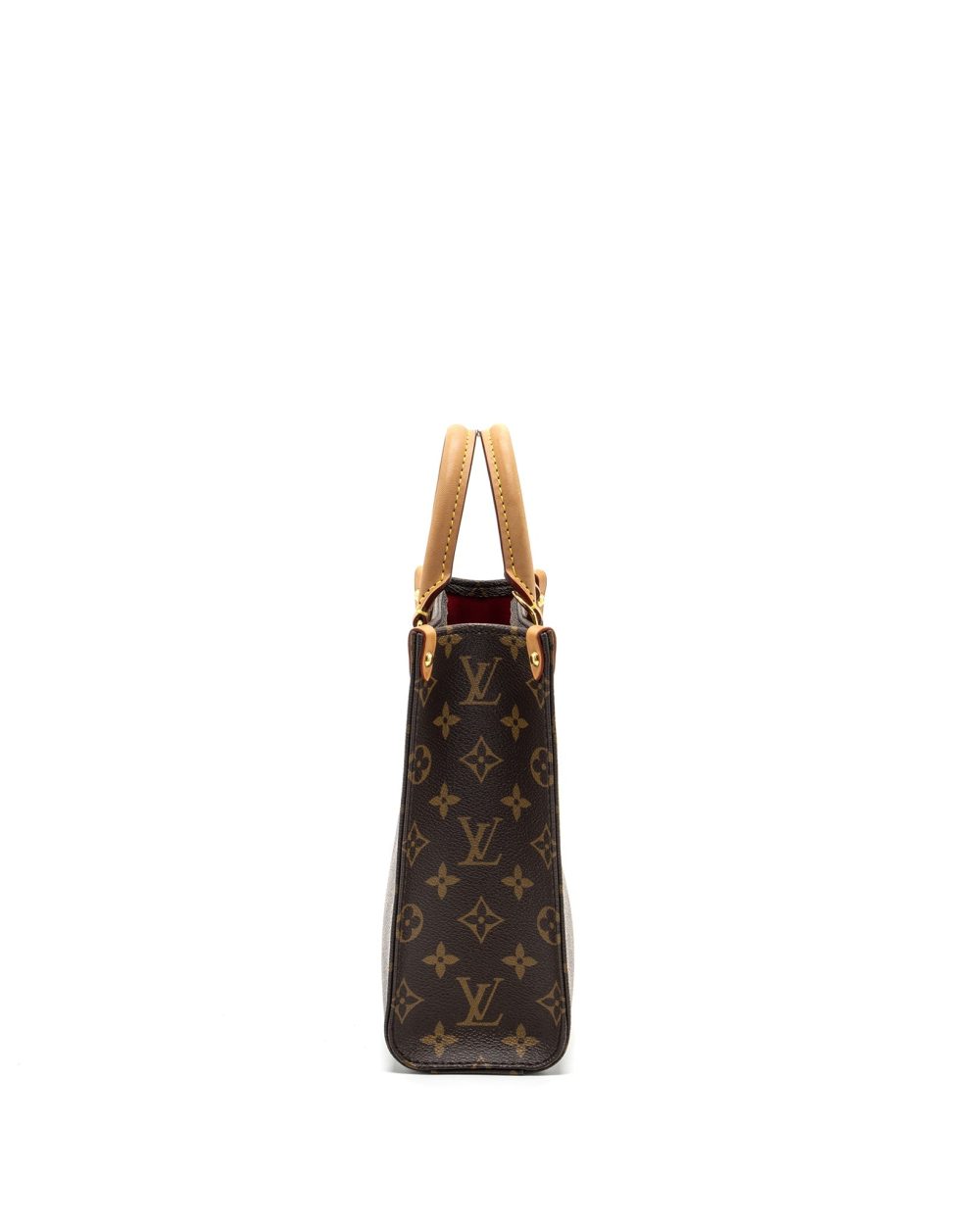 AAA Replica Louis Vuitton LV SAC PLAT BB MONOGRAM CANVAS GHW