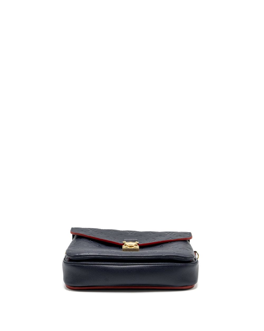 AAA Replica Louis Vuitton LV POCHETTE METIS MONOGRAM EMPREINETE NAVY GHW