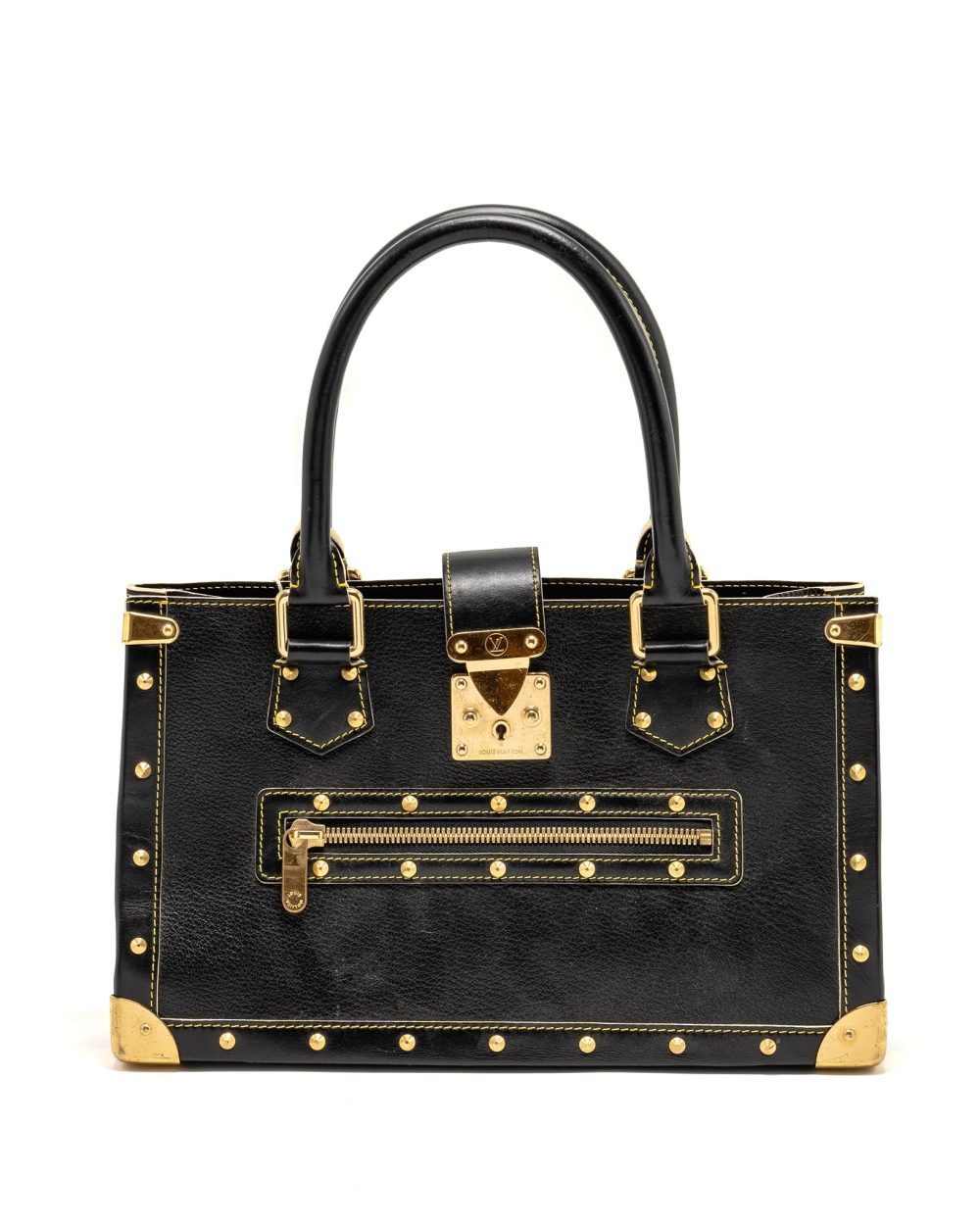 AAA Replica Louis Vuitton LV VINTAGE SHOULDER BAG BLACK GHW