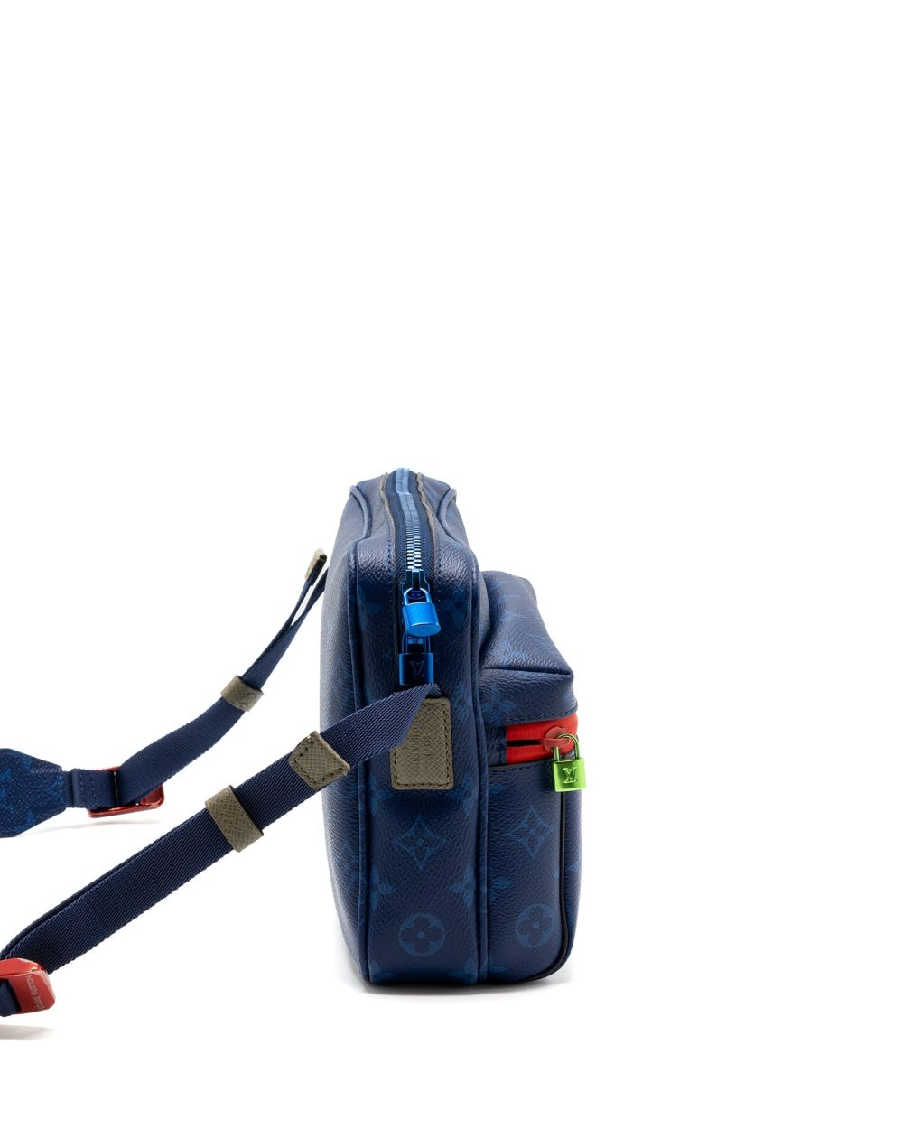 AAA Replica Louis Vuitton LV MESSENGER BAG MONOGRAM CANVAS PACIFIC BLUE/ MULTICOLOUR HARDWARE