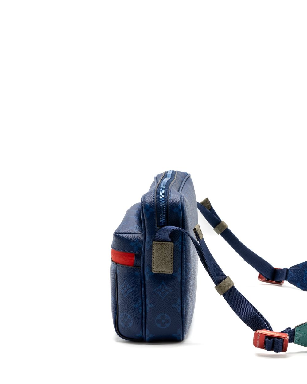 AAA Replica Louis Vuitton LV MESSENGER BAG MONOGRAM CANVAS PACIFIC BLUE/ MULTICOLOUR HARDWARE