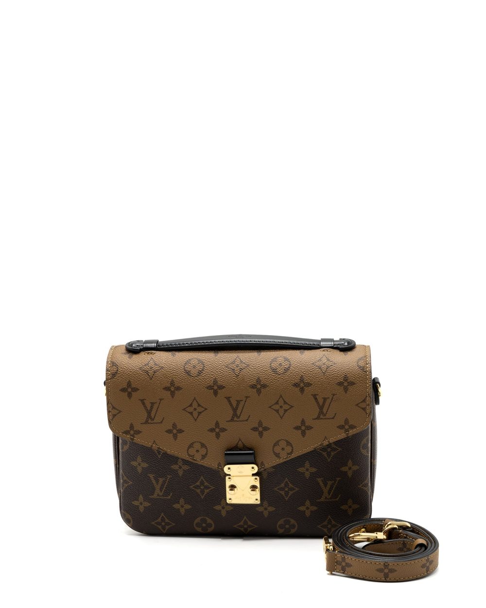 AAA Replica Louis Vuitton LV POCHETTE MÉTIS MONOGRAM REVERSE CANVAS GHW