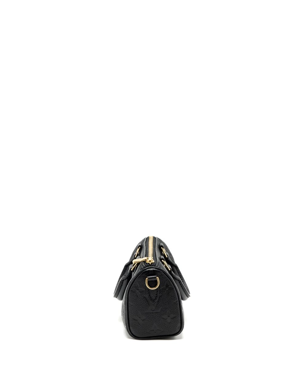 AAA Replica Louis Vuitton LV NANO SPEEDY MONOGRAM EMPREINTE BLACK GHW(NEW VERSION)
