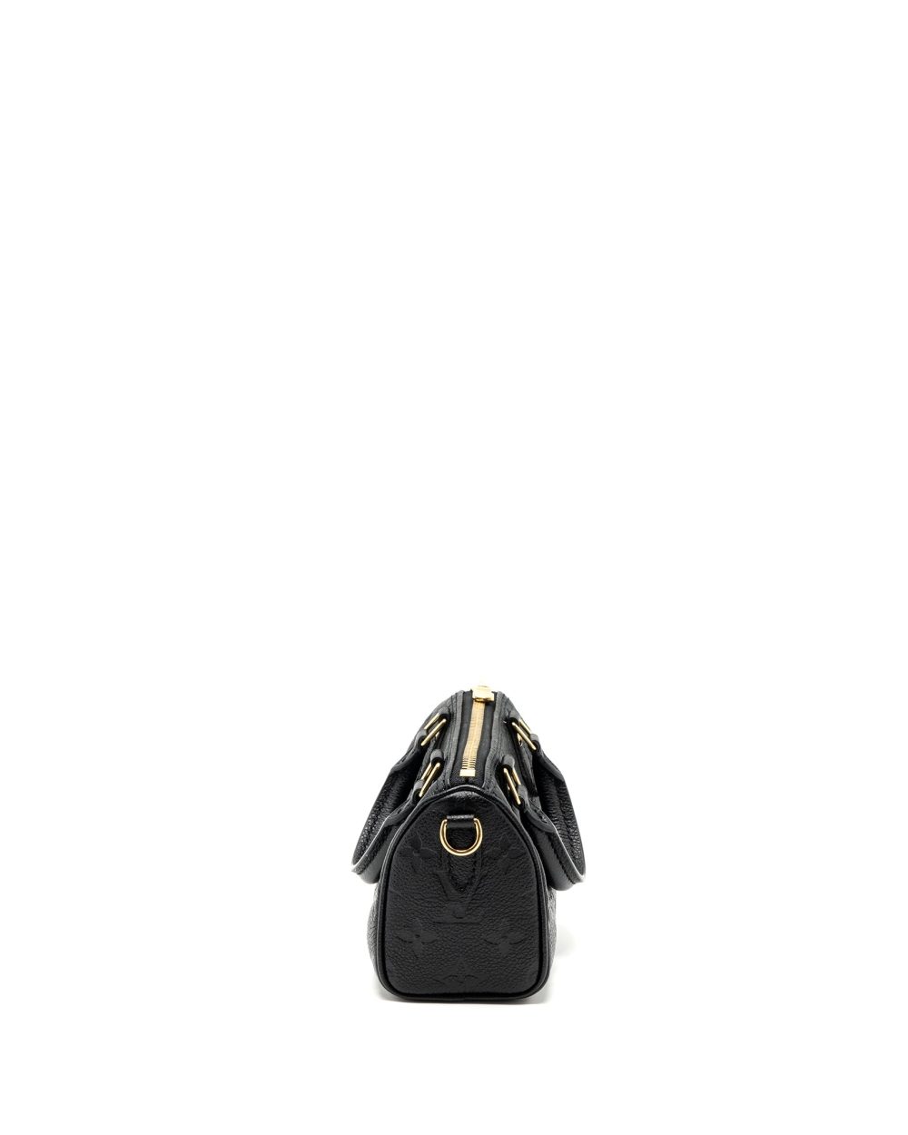 AAA Replica Louis Vuitton LV NANO SPEEDY MONOGRAM EMPREINTE BLACK GHW(NEW VERSION)