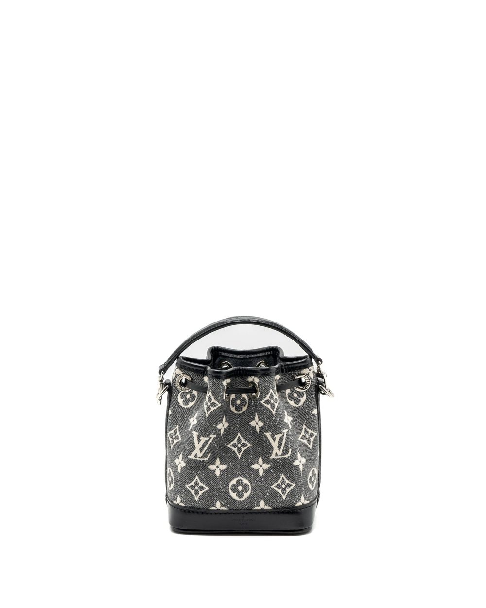 AAA Replica Louis Vuitton LV NANO NOE JACQUARD DENIM BLACK MULTICOLOUR SHW (NEW VERSION)