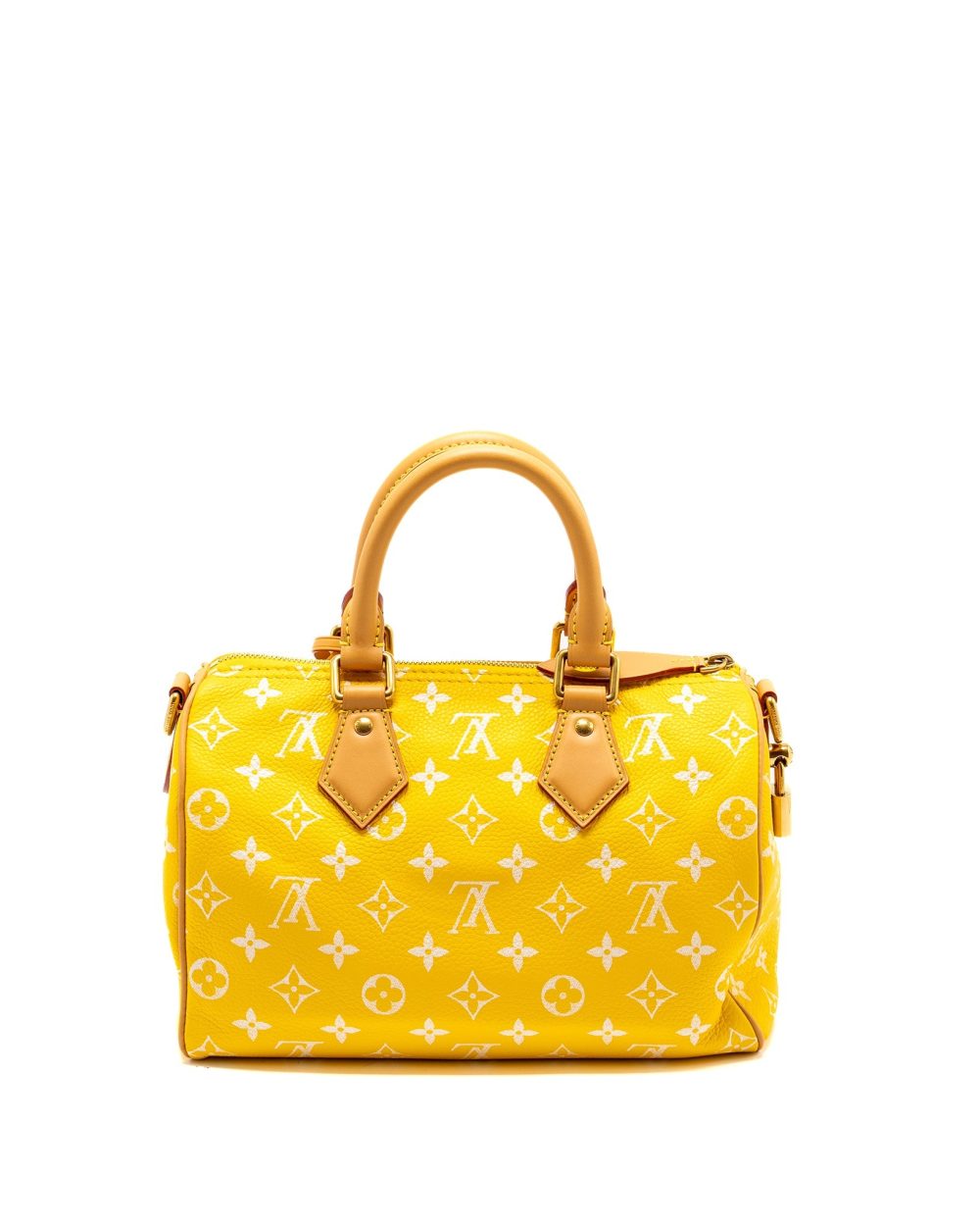 AAA Replica Louis Vuitton LV SPEEDY P9 BANDOULIÈRE 25 MONOGRAM SOFT CALFSKIN JAUNE MAT GHW