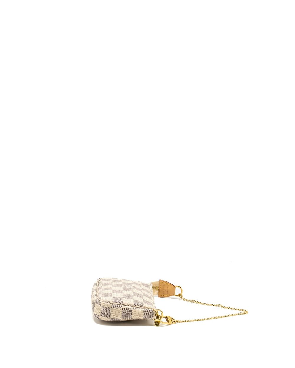 AAA Replica Louis Vuitton LV MINI POCHETTE ACCESSORIES DAMIER AZUR CANVAS GHW