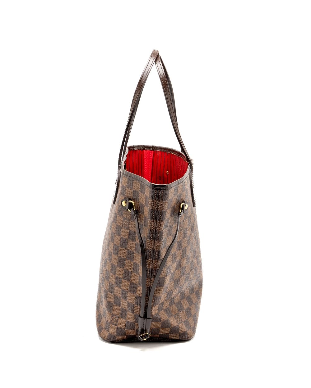 AAA Replica Louis Vuitton LV NEVERFULL MM DAMIER EBENE CANVAS GHW