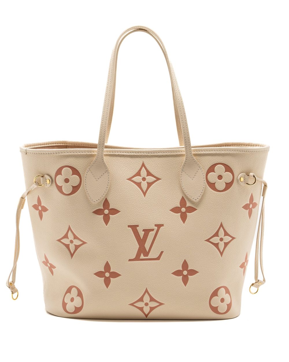 AAA Replica Louis Vuitton LV NEVERFULL MM MONOGRAM EMPREINTE CRÈME/ROSE TRIANON GHW(NEW VERSION)