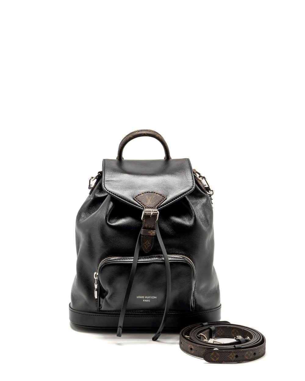 AAA Replica Louis Vuitton LV MONTSOURIS BACKPACK PM LAMBSKIN BLACK SHW