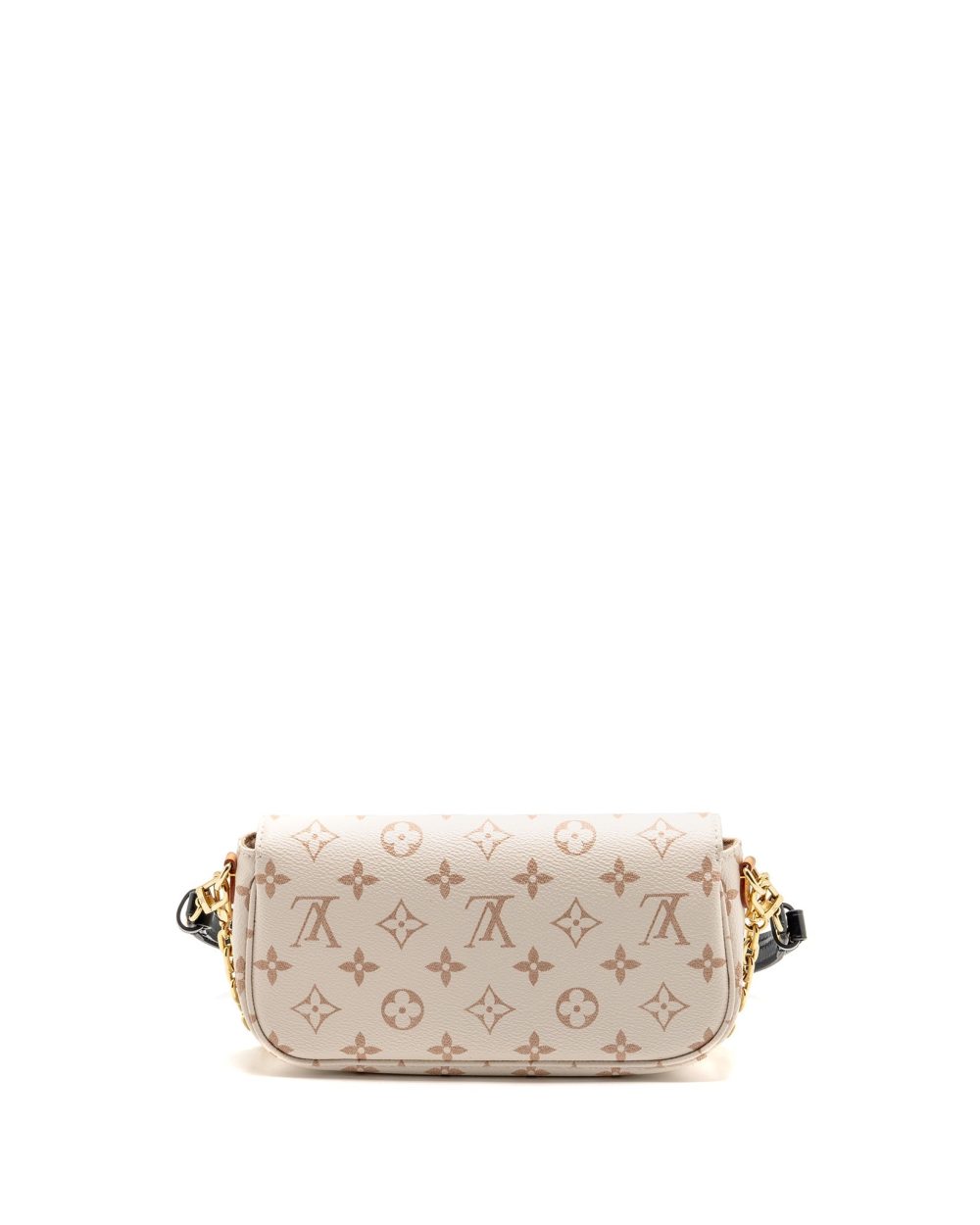 AAA Replica Louis Vuitton LV IVY WALLET ON CHAIN MONOGRAM CANVAS BEIGE/ CREAM GHW